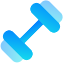 Fitness icon blue 3