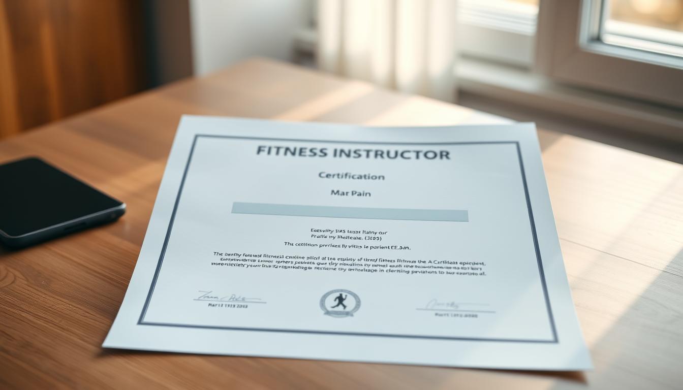 Fitness trainer certification